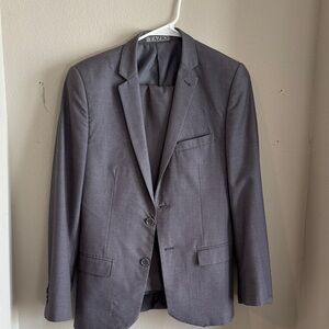36R Slim Fit Hand Tailored Taylor Charcoal Gray Men's Blazer